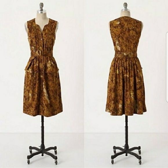 Anthropologie Dresses & Skirts - Moulinette Souers Belted Dress 8